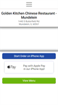 Mobile Screenshot of goldenkitchenchinese.com